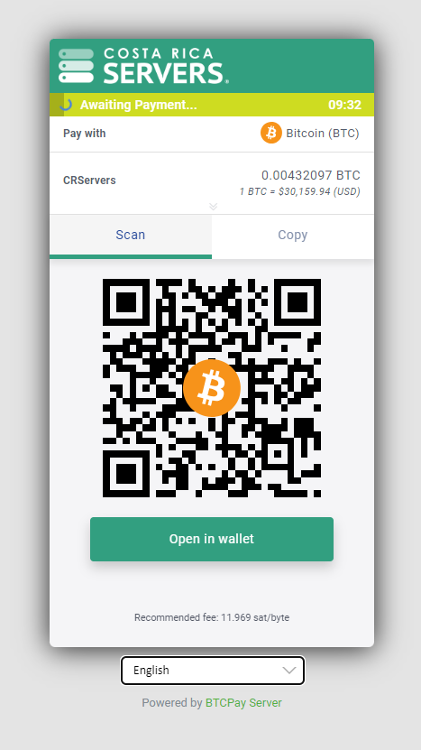Pay with bitcoin
